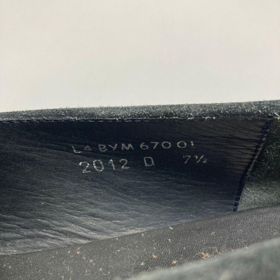 ジェイエムウエストン スウェード コインローファー ドライヴィングシューズ 670 サイズ7D グレー系  J.M WESTON 約25.5cm【AFD6】