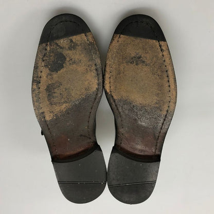 アクアスキュータム レザーシューズ シングルストラップ 日本製 メンズ サイズ26.5cmEEE ブラック Aquasqutum 約26.5cm【AFC2】