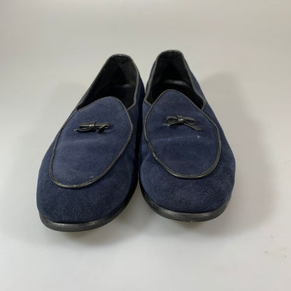 ユナイテッドアローズ ベルジャンシューズ  スエード ネイビー  サイズ40 UNITED ARROWS 約25.0cm【YB2】