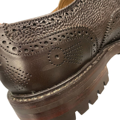トリッカーズ レザーシューズ M6399 ギリーブローグ ブラウン グレインレザー カーフ コンビ メンズ サイズ9 Tricker's Gillie Brogues ビジネスシューズ 約27.5cm【LA】【中古】