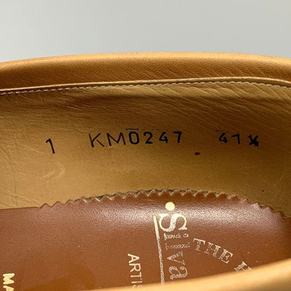 シルバノマッツァ スリッポン 0247 ソフネット ラバーソール メンズ ブラウン サイズ41.5  Silvano Mazza 約26.5cm【AFC41】