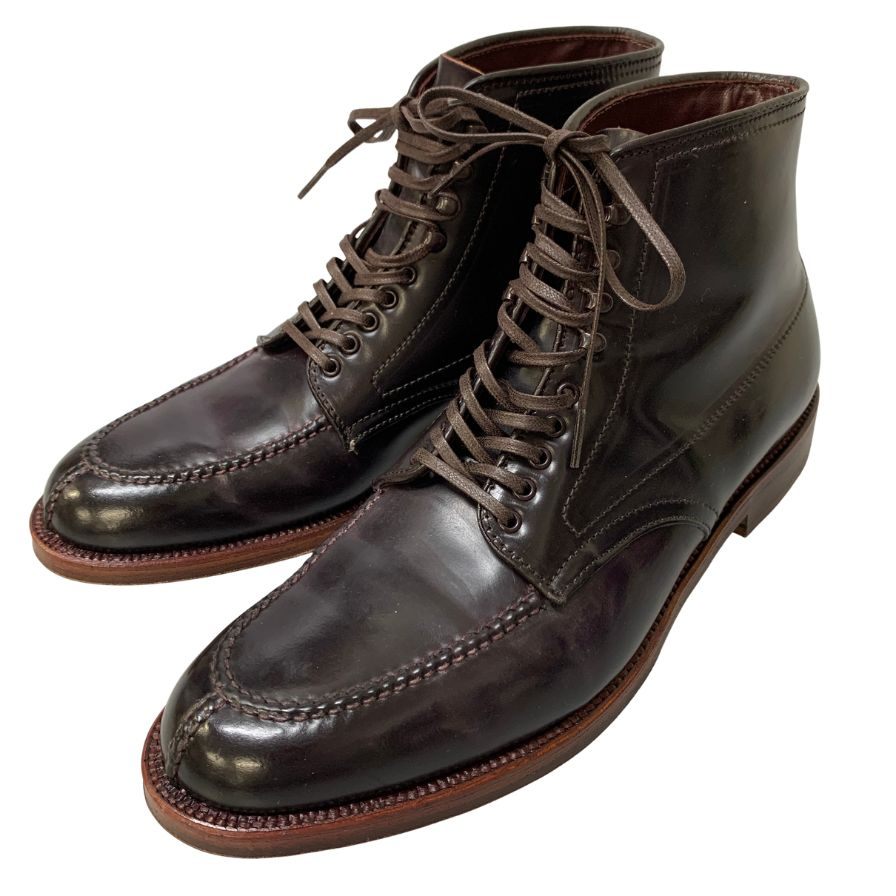 オールデン D9917H ブローグ別注 ハイランドタンカーブーツ コードバン ダークバーガンディ サイズ10D ALDEN BROGUE ブーツ 約28.0cm【LA】【中古】