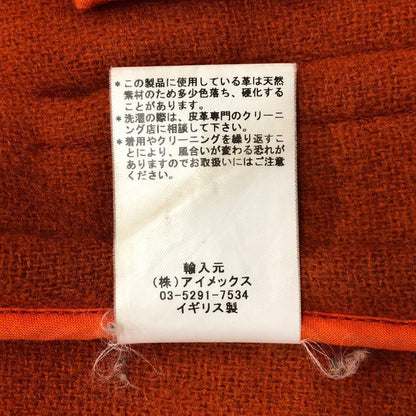 インバーティア ジョシュアエリス社製ウール ダッフルコート イングランド製 メンズ サイズ36 オレンジ INVERTERE Joshua Ellis【LA】