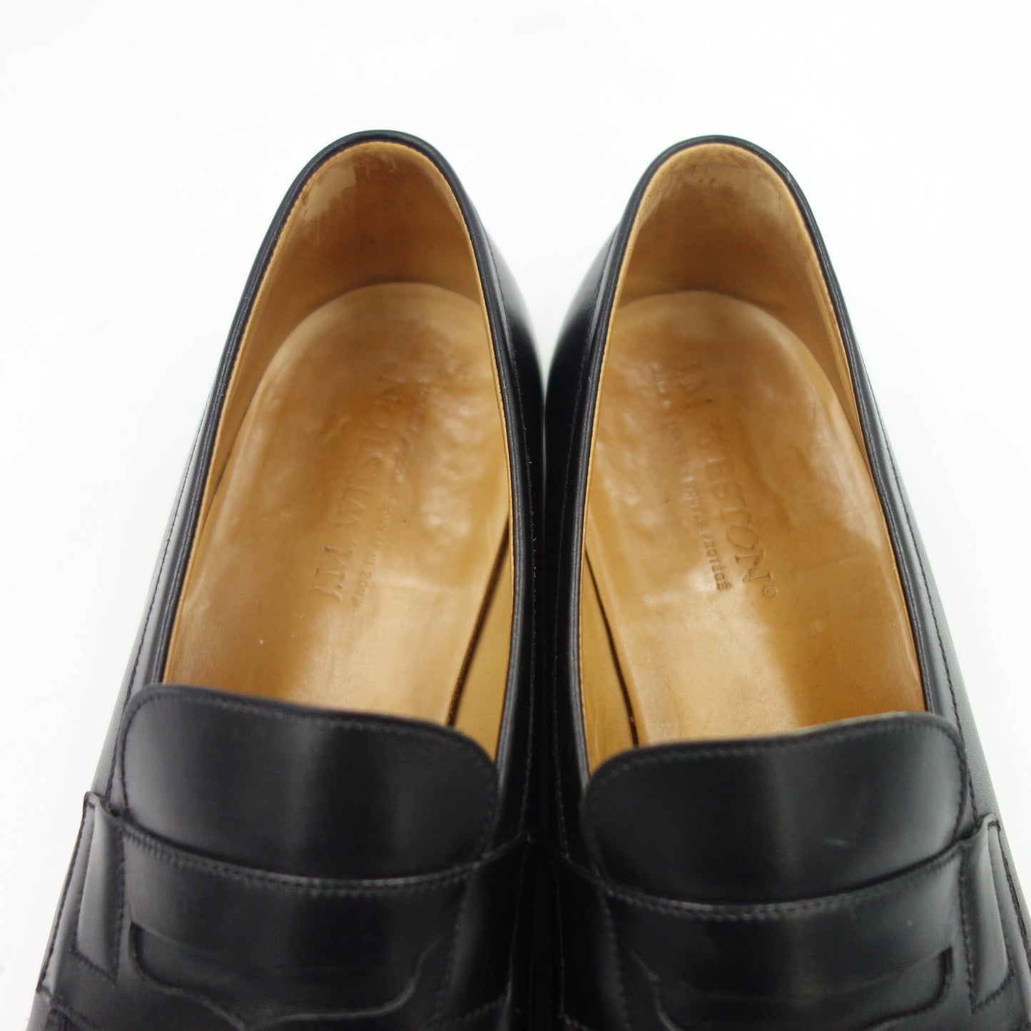 Good condition ◆ JM Weston leather shoes signature loafers 180 black men's size 8C JMWESTON [LA] 