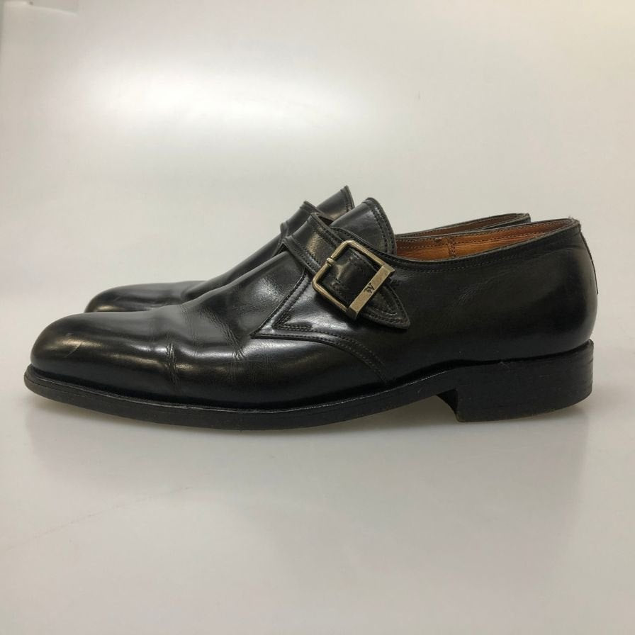 ジェイエムウエストン 1731 シングルモンク プレーントゥ ブラック メンズ サイズUK7D J.M.WESTON 約26.0cm【PTM1】