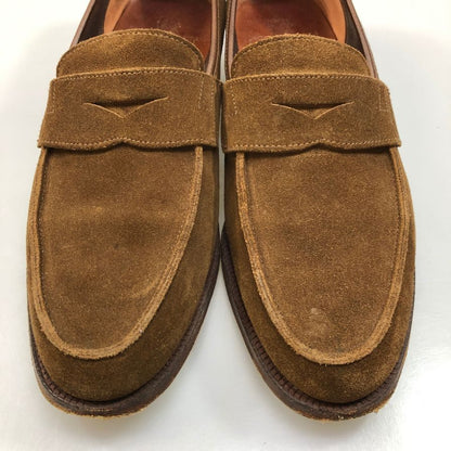 クロケット＆ジョーンズ セルシー ローファー スエード メンズ ブラウン サイズUK6.5E Crockett & Jones ローファー 約25.5cm【LA】【中古】