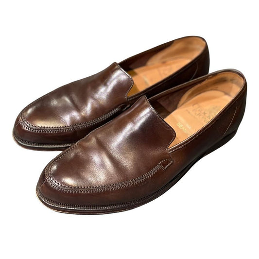クロケット＆ジョーンズ レザーシューズ ギャビン  ローファー アンラインド ブラウン サイズUK8.5E CROCKETT&JONES ローファー 約27.0cm【LA】【中古】