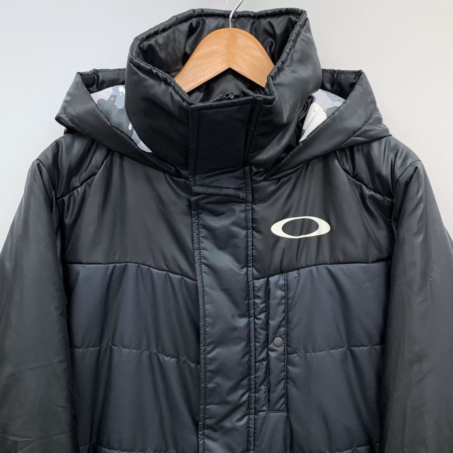 極美品◆オークリー ベンチコート コート メンズ サイズS ブラック OAKLEY 【AFA8】