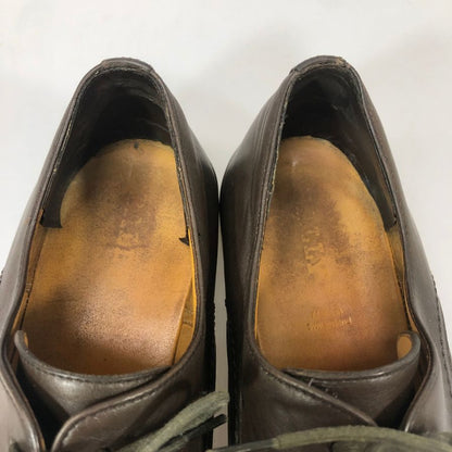 バリー Uチップ ダービー カーフ ロゴ刻印 ブラウン サイズUS10.5EEE BALLY 約28.5cm【YB4】