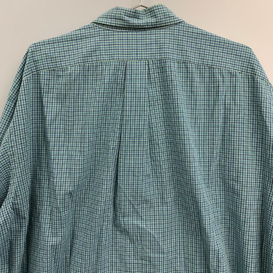 美品◆ポロ ラルフローレン ボタンダウンシャツ 90S オールド メンズ ブルー サイズXXL Polo Ralph Lauren 【AFB11】