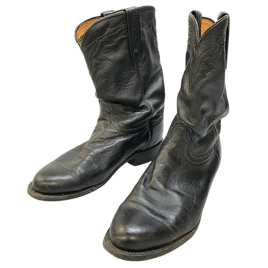 ルケーシー 2000 ウエスタンブーツ ブラック メンズ サイズ7.5E T0082C2 Lucchese 約25.5cm【AFC30】