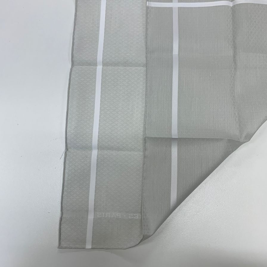 エルメス ハンカチ コットン100% レディース グレー系  HERMES【AFI13】【中古】