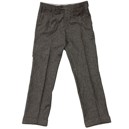ブリオーニ スラックス チェック メンズ ウール ポリウレタン サイズ48 ブラウン系 Brioni【】