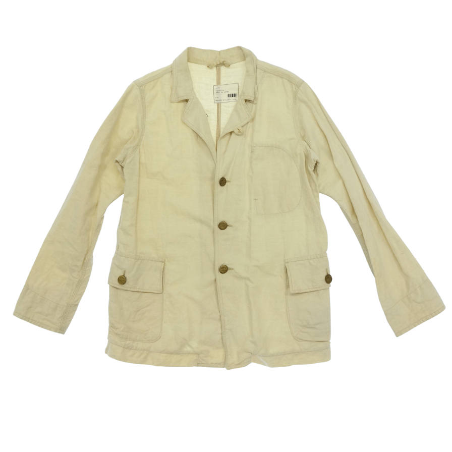 Used ◆Kato Triple A 3B jacket gold button men's beige size S KATO AAA [AFB45] 