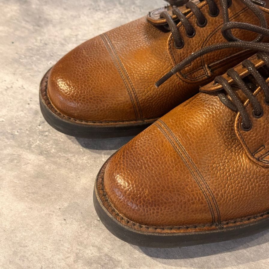 ジョセフ チーニー レザーシューズ ケンゴン グレインレザー ブラウン系 UK5 メンズ JOSEPH CHEANEY CAIRNGORM ビジネスシューズ 約24.5cm【LA】【中古】