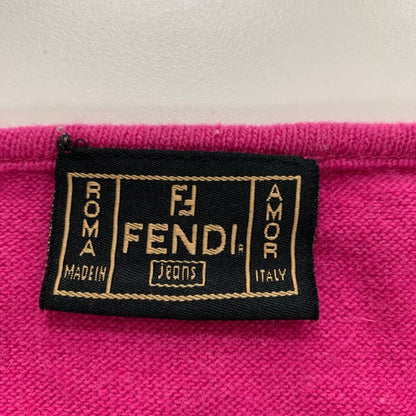 中古◆フェンディ ジーンズ ニット ウール×アンゴラ パープル系 レディース サイズ40 FENDI JEANS 【AFB13】