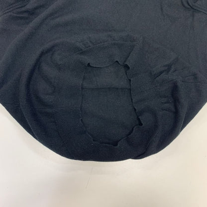 中古◆グランサッソ ウール ニット ブラック メンズ サイズ52 GRAN SASSO 【AFB11】