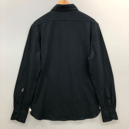 新品同様◆ギ ローバー 長袖 カッタウェイカラー シャツ 鹿の子 PL190 XL ブラック GUY ROVERj 【AFB1】
