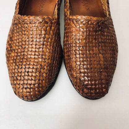 コールハーン ローファー 8701 メッシュ  レザー ブラウン メンズ サイズ7 COLE HAAN 約25.0cm【AFD7】