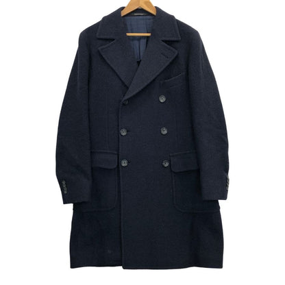 美品◆タリアトーレ ブリッラ ペル イル グスト チェスター コート ダブル ウール ネイビー メンズ サイズ48 Tagliatore Brilla per il gusto 【AFA8】