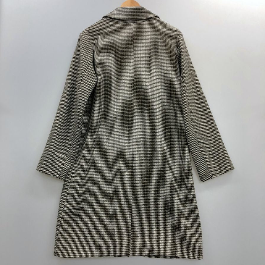 美品◆マッキントッシュ  ダンケルド バルカラーコート ウール レーヨン  バルカラーコート ハウンドトゥース柄 グレー系 サイズ38  mackintosh 【AFB42】