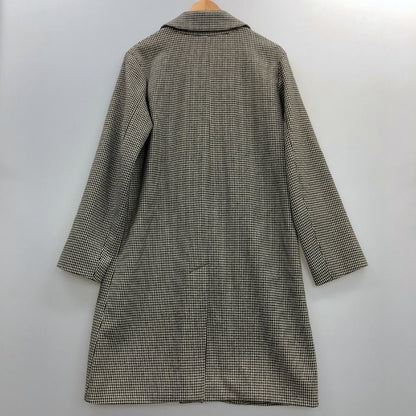 美品◆マッキントッシュ  ダンケルド バルカラーコート ウール レーヨン  バルカラーコート ハウンドトゥース柄 グレー系 サイズ38  mackintosh 【AFB42】