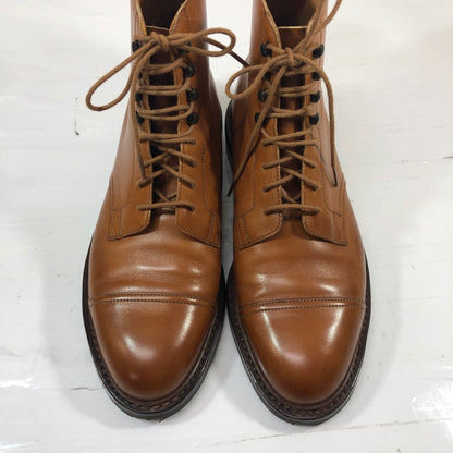 クロケットジョーンズ トレーディングポスト別注 コニストン キャップトゥブーツ ライトブラウン サイズUK6.5E メンズ Crockett & Jones ブーツ 約25.0cm【LA】【中古】