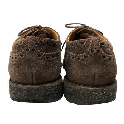 チャーチ レザーシューズ ウイングチップ フェアフィールド スエード メンズ UK6.5F ブラウン Church's FAIRFIELD 約25.0cm【AFC9】