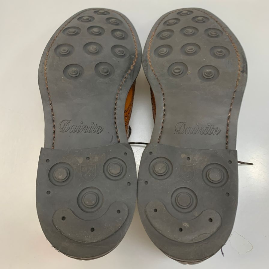 アレンエドモンズ レザーシューズ マカリスター ウイングチップ カーフ ブラウン サイズUS7.5 Allen Edmonds McAllister ビジネスシューズ 約25.5cm【LA】【中古】