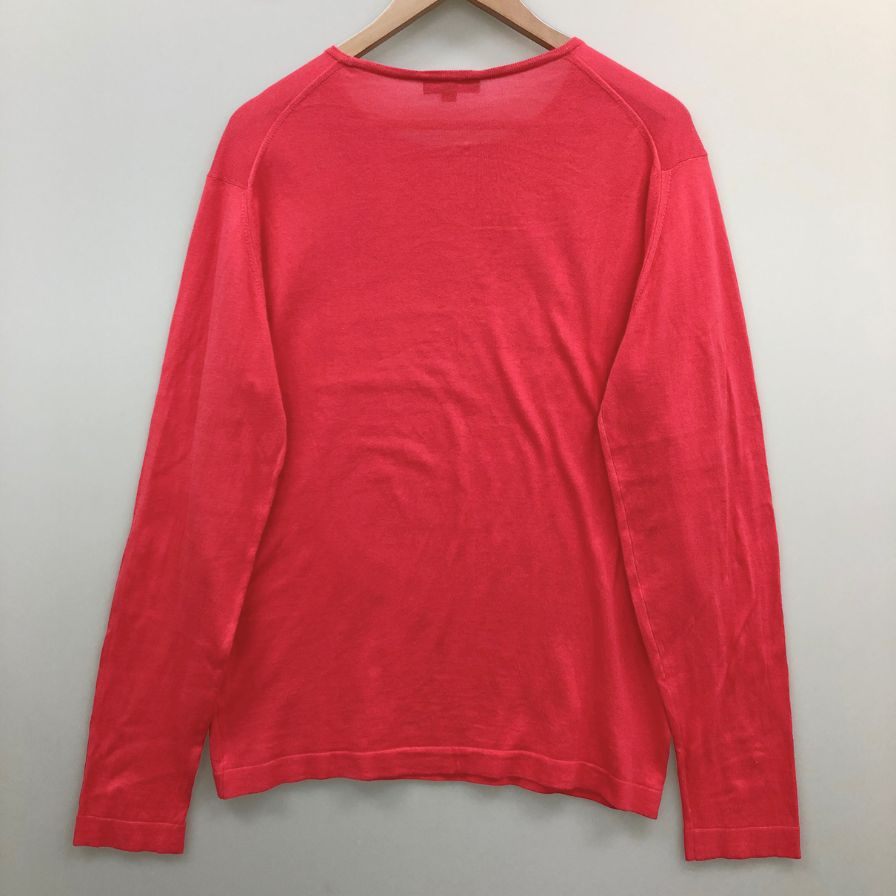 美品◆ジョンスメドレー シーアイランド コットン ニットセーター Mサイズ レッド  JOHN SMEDLEY 【AFB1】