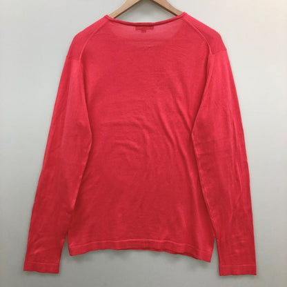美品◆ジョンスメドレー シーアイランド コットン ニットセーター Mサイズ レッド  JOHN SMEDLEY 【AFB1】