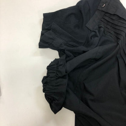 美品◆サカイ 半袖Tシャツ プリーツドッキングカットソー ネイビー レディース サイズ1 SCW-022 sacai 【AFB40】