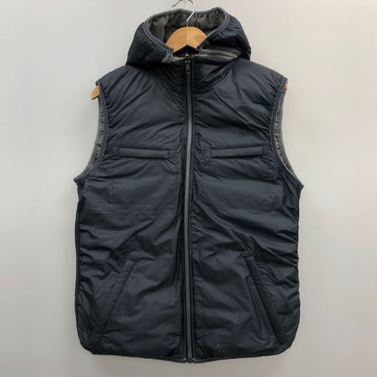 中古◆ガス ダウンベスト リバーシブル メンズ サイズ46 グレー ネイビー GAS MAN 【AFA20】