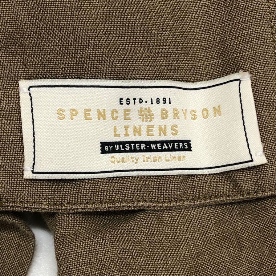 極美品◆レスレストン リネンジャケット スペンス ブライソン生地 メンズ サイズ L ブラウン LES LESTON 【AFB3】