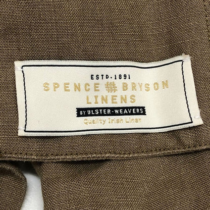 極美品◆レスレストン リネンジャケット スペンス ブライソン生地 メンズ サイズ L ブラウン LES LESTON 【AFB3】