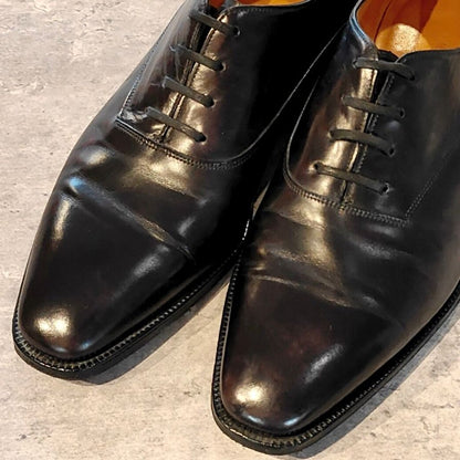 ジョンロブ レザーシューズ ベケッツ ストレートチップ カーフ 8000ラスト ブラック メンズ サイズ UK6.5E JOHN LOBB BECKETTS ビジネスシューズ 約25.0cm【LA】【中古】