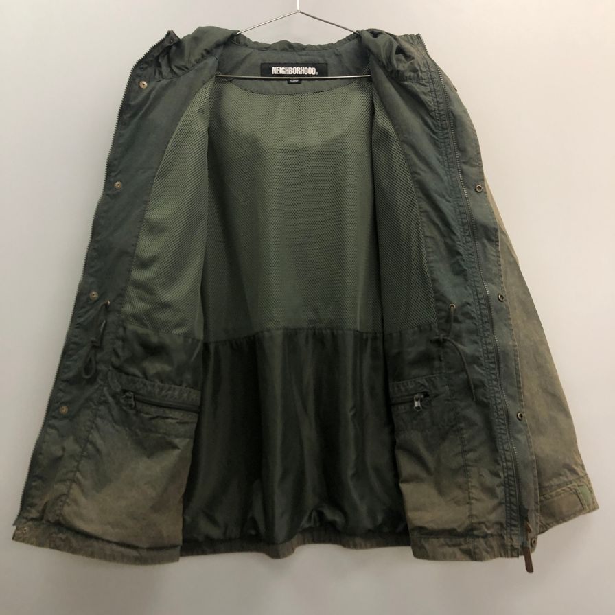 極美品◆ネイバーフッド 25SS マウンテンパーカー FADED MP JACKET カーキ メンズ サイズXL 251SZNH-JKM03 NEIGHBORHOOD 【AFA22】