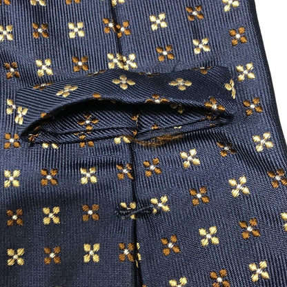 アンジェロフスコ ネクタイ 柄 シルク ネイビー メンズ Angelo Fusco【AFI18】