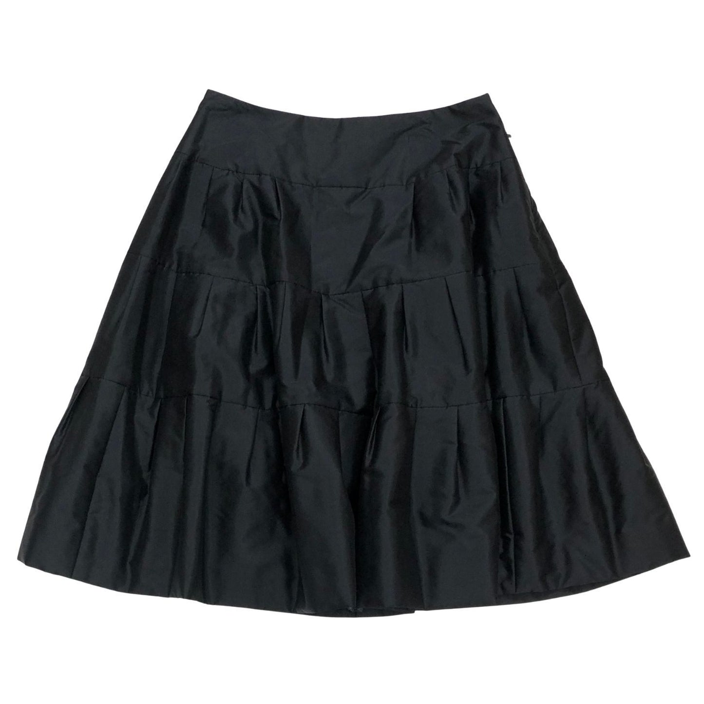 フォクシー ブティック スカート フレア 膝丈 21206 ブラック レディース サイズ42 FOXEY BOUTIQUE【AFB18】