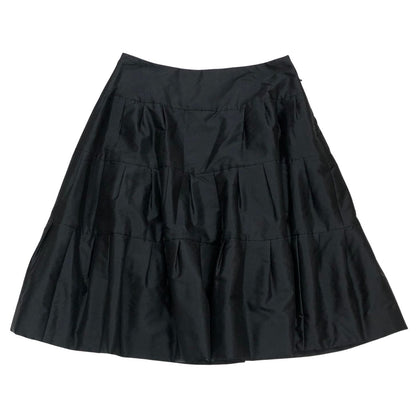 フォクシー ブティック スカート フレア 膝丈 21206 ブラック レディース サイズ42 FOXEY BOUTIQUE【AFB18】