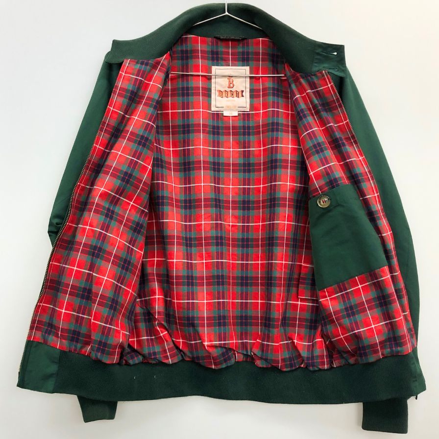中古◆バラクータ ブルゾン ハリントンジャケット G9 スウィングトップ メンズ グリーン サイズ36 BARACUTA 【AFB3】