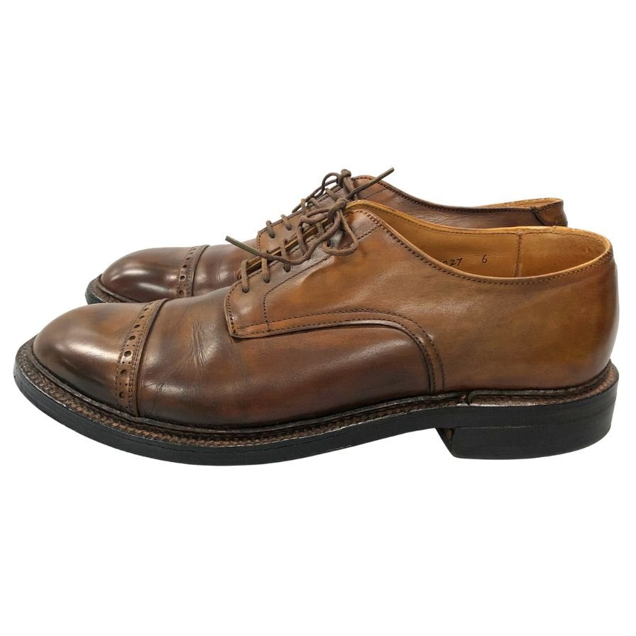 オールデン ユナイテッドアロウズ レザーシューズ  5682 パンチドキャップトゥ カーフ メンズ ブラウン サイズ6ハーフ ALDEN ビジネスシューズ 約24.5cm【LA】【中古】