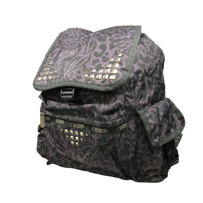 レスポートサック リュック メンズ パープル レオパード柄  LeSportsac【AFE5】