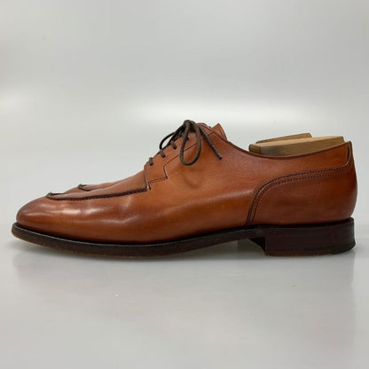 クロケット&ジョーンズ ニューポート カーフ ブラウン サイズ7.5E メンズ CROCKETT&JONES ビジネスシューズ 約26.5cm【LA】【中古】
