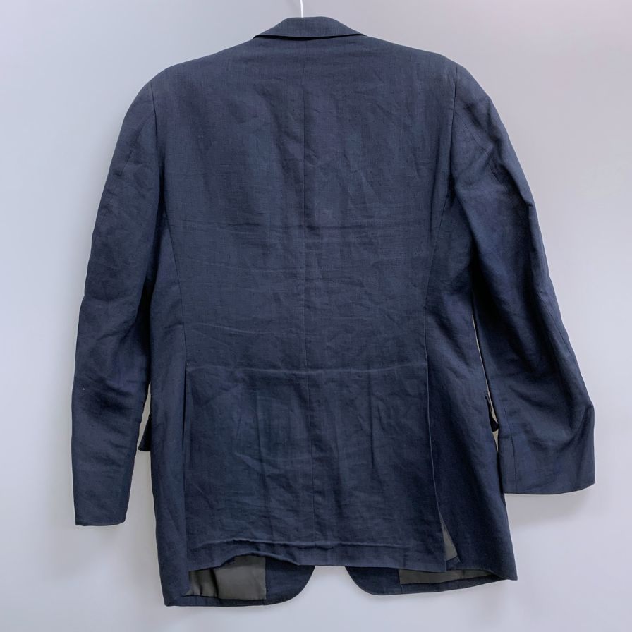 中古■アクアスキュータム 80S テーラードジャケット CLUB 92 イングランド製 ネイビー メンズ Aquascutum 【AFA11】