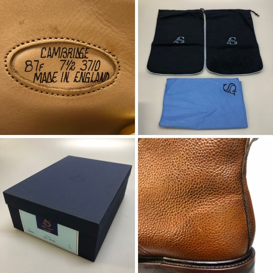 アルフレッドサージェント ラスティックキャップブーツ キャンブリッジ 87F 3710 グレインレザー  ブラウン UK7ハーフ メンズ  Alfred Sargent 約26.0cm【AFD15】