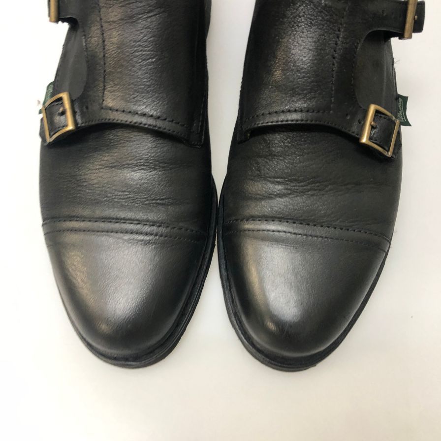 パラブーツ ウィリアム ダブルモンク リスレザー ブラック サイズUK8 Paraboot ビジネスシューズ 約26.5cm【LA】【中古】