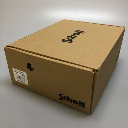 ショット エンジニアブーツ ショート レザー S35503T ブラック US8.5 SCHOTT 約26.5cm【AFD13】