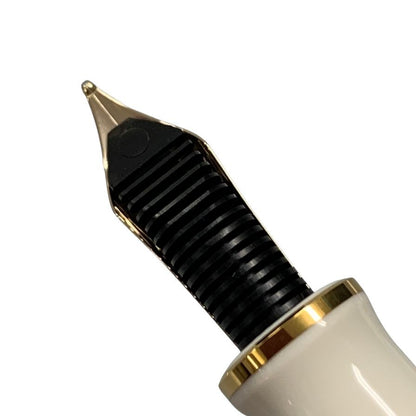 ペリカン 万年筆 スーベレーン ホワイトトータス ストライプ ペン先14C-585 F字 PELIKAN Souveran【AFI15】