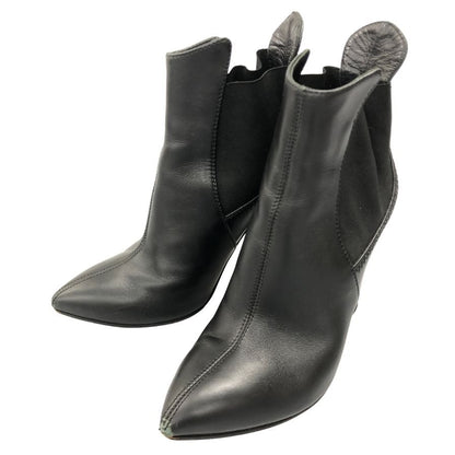 ベロクオイオ ヒールブーツ ブラック サイズ35 VERO CUOIO 約22.5cm【AFC42】